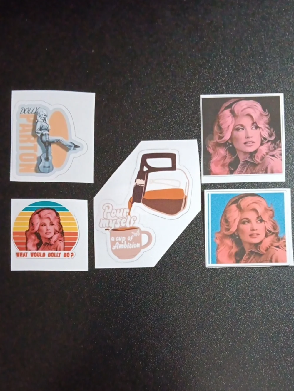 Dolly Parton Themed Stickers